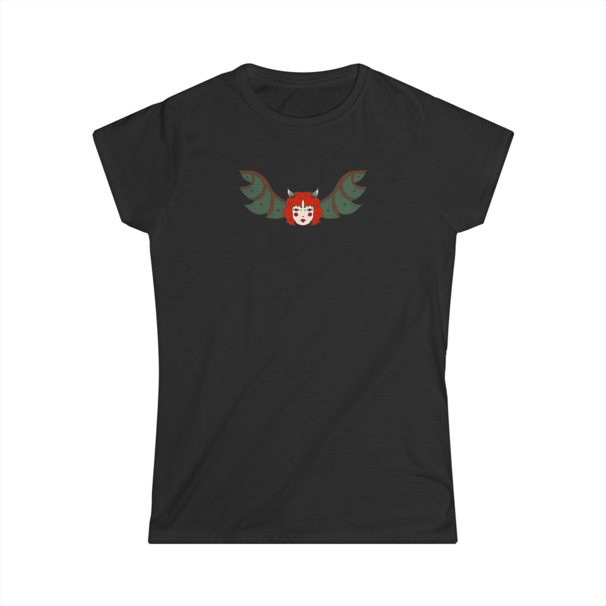 Bat Girl Fitted Tee