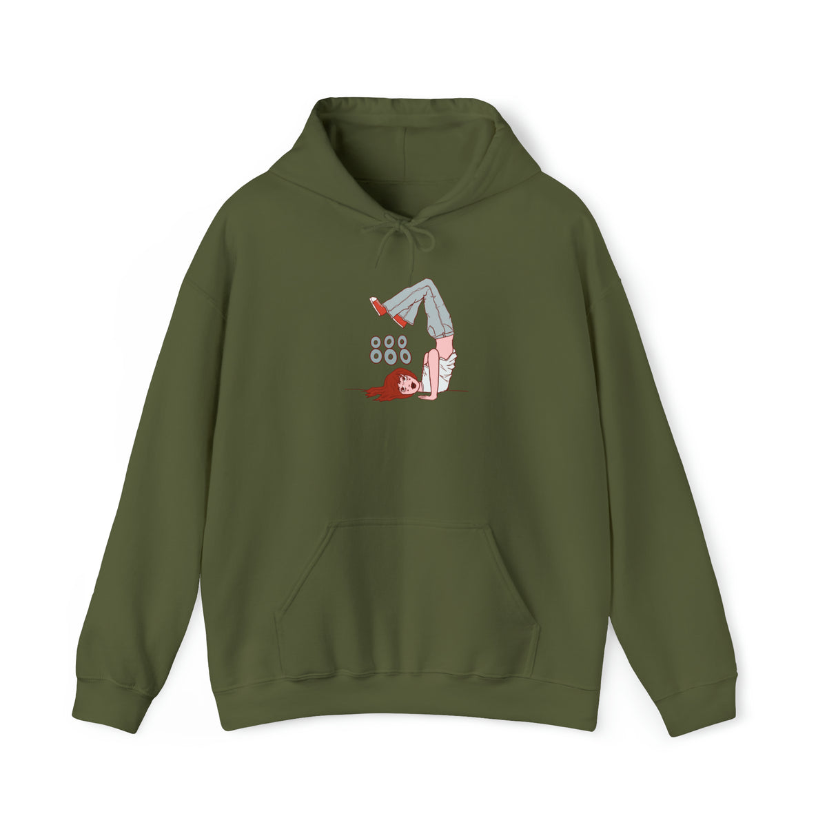 Upside Down Girl Hoodie