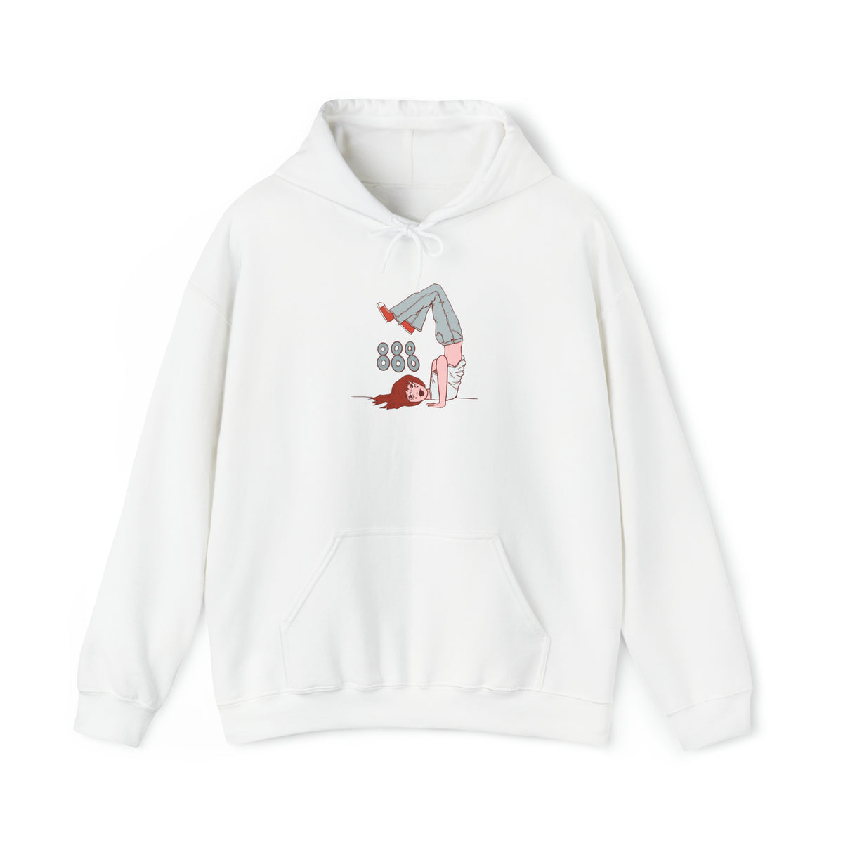 Upside Down Girl Hoodie
