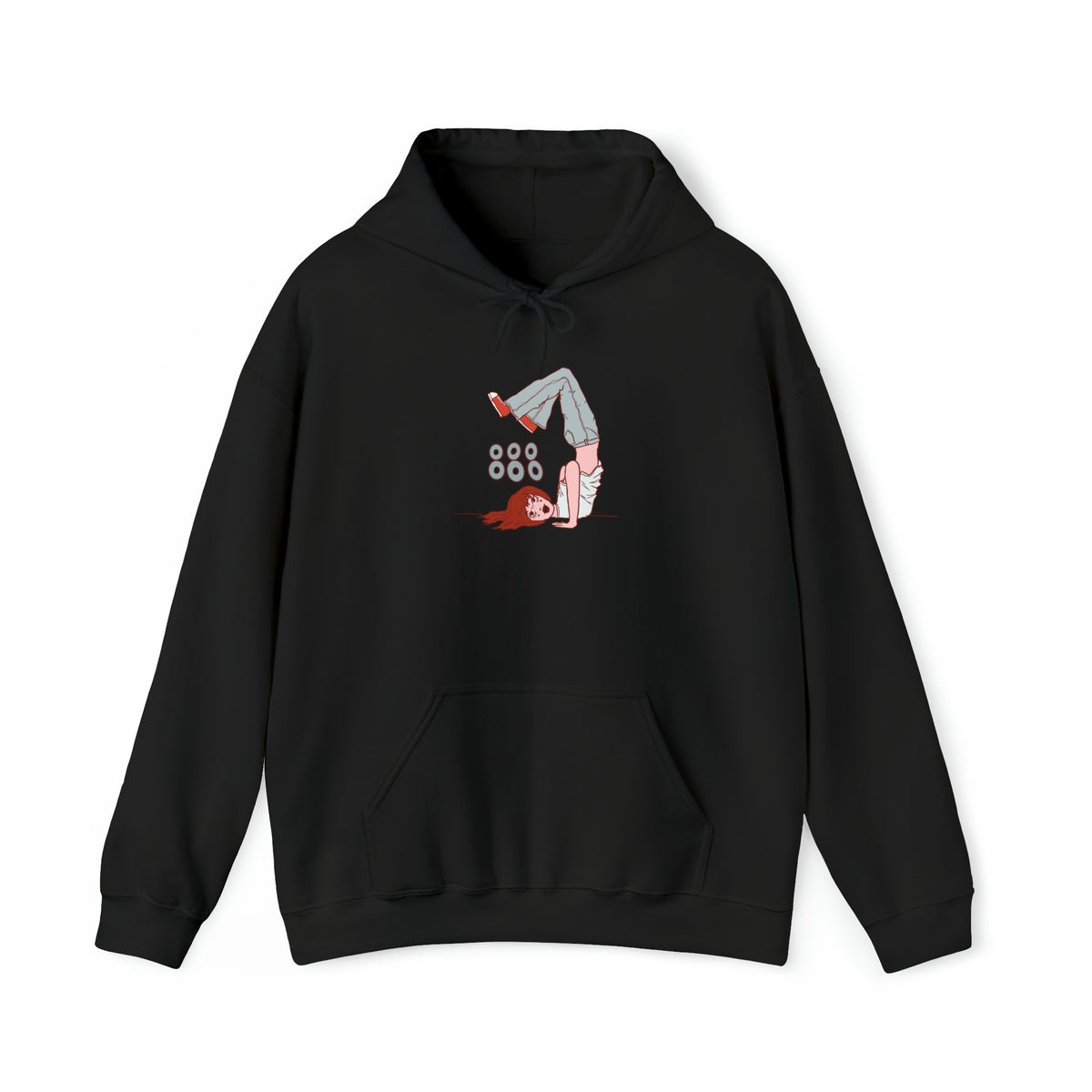 Upside Down Girl Hoodie