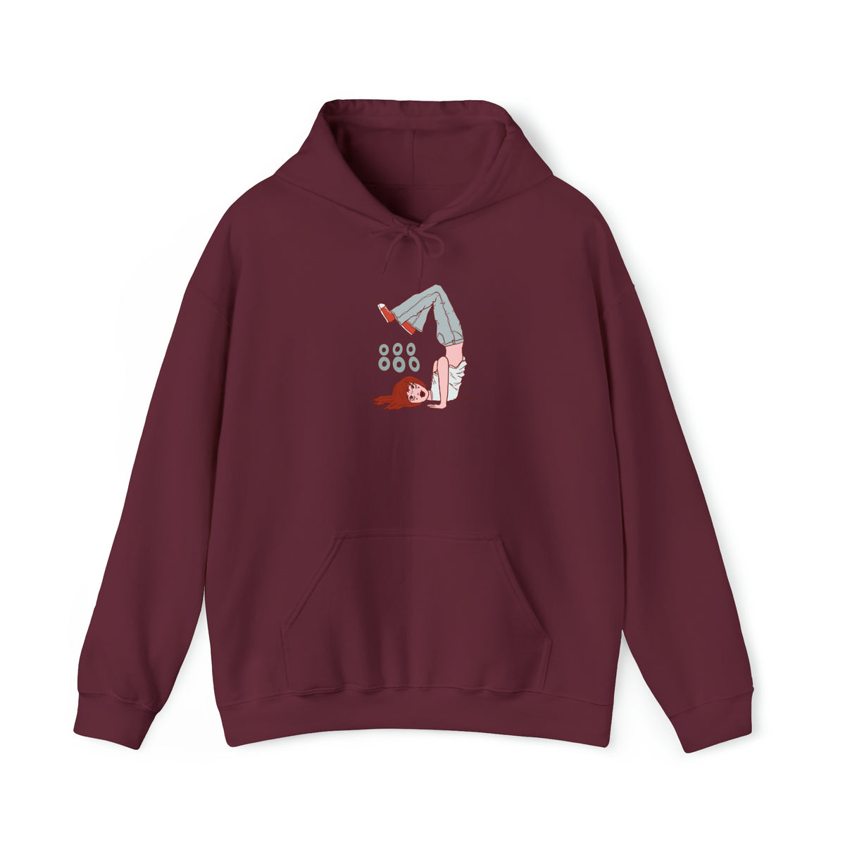 Upside Down Girl Hoodie